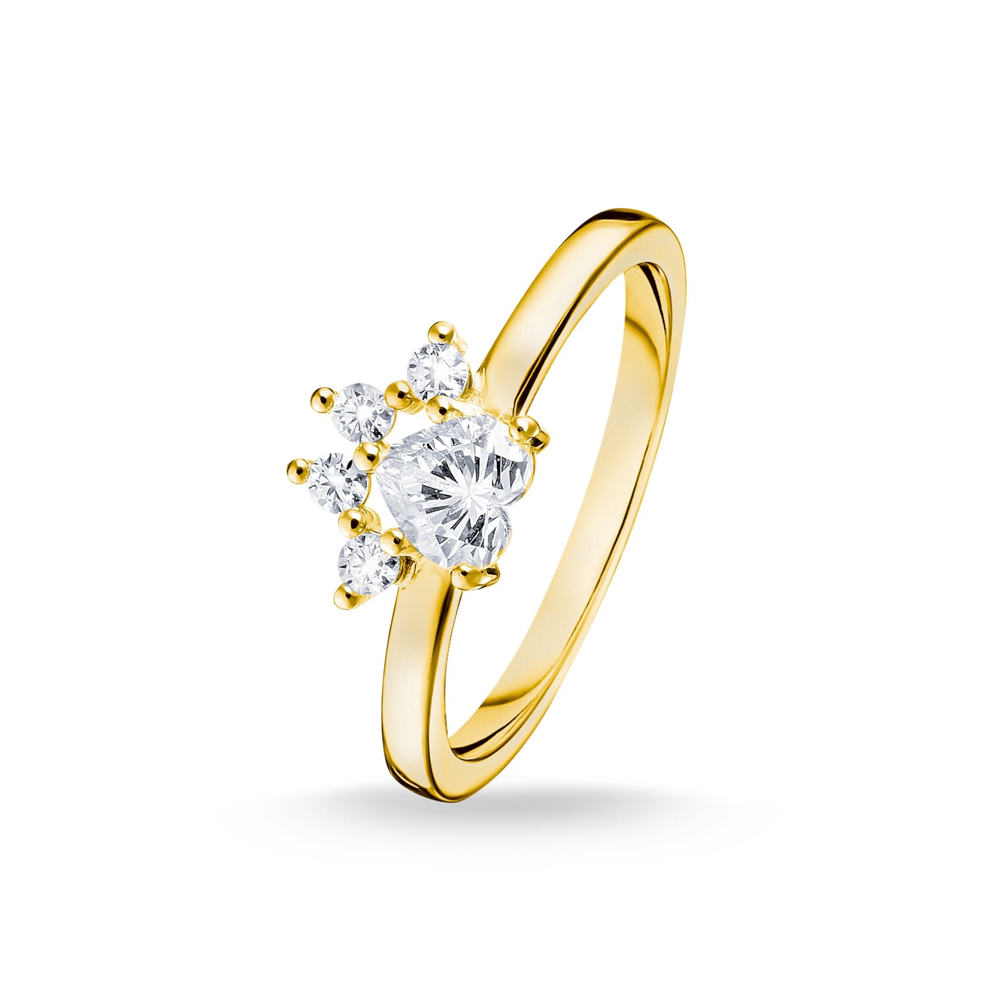 Cat Paw Ring - Gold