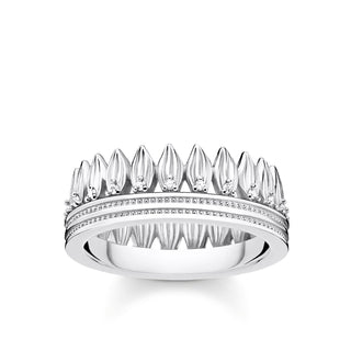 Leaves Crown Ring - Silver
