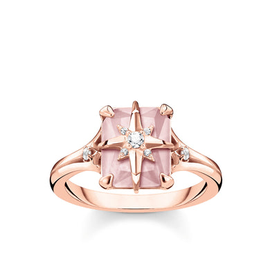 Pink Stone With Star Ring