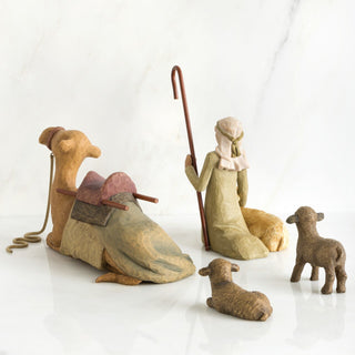 Willow Tree Nativity Shepherd and Stable Animals
