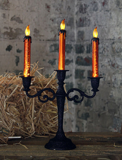 Flickering Halloween Candelabra