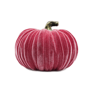 Burgundy Large Velvet Pumpkin