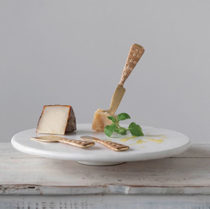 Cheese Knives With Wrapped Handles - Set of 3