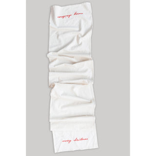 Cotton Table Runner with Embroidery