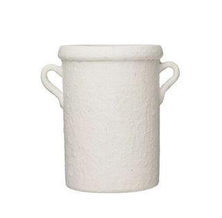 Distressed Coarse Terracotta Crock with Handles