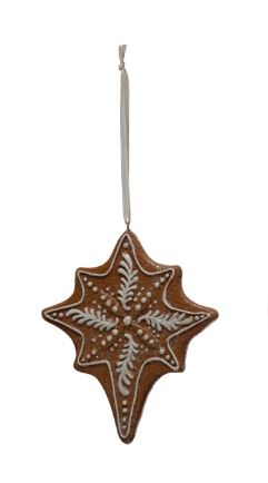 Resin Gingerbread Ornament - 4 Styles