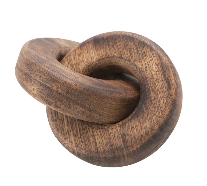Mango Wood Chain Link Décor with 2 Links