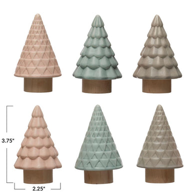 Stoneware Trees - Pink, Blue or Beige