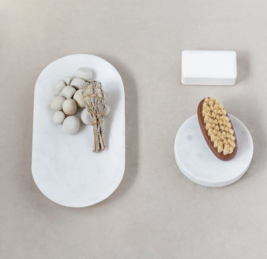 Oval Marble Tray
