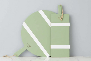 Etu Home Caitlin Wilson Laurel Green Round Mod Charcuterie Board - Medium