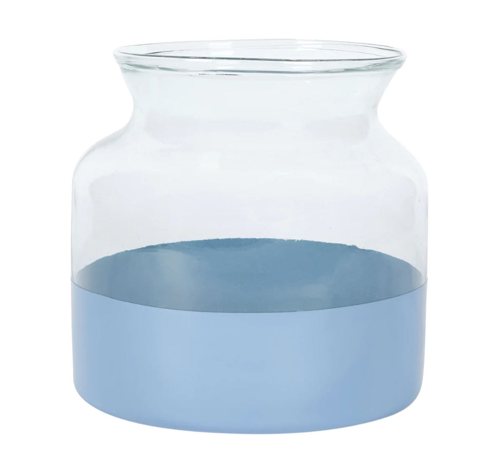 Etu Home Denim Colorblock Flower Vase
