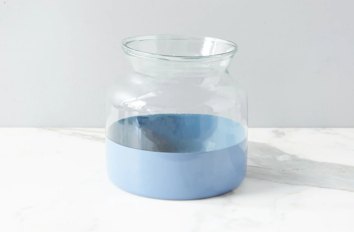 Etu Home Denim Colorblock Flower Vase