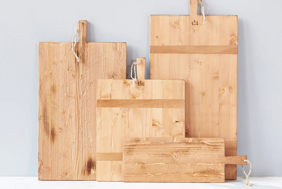 Etu Home Rectangle Pine Charcuterie Board - Medium