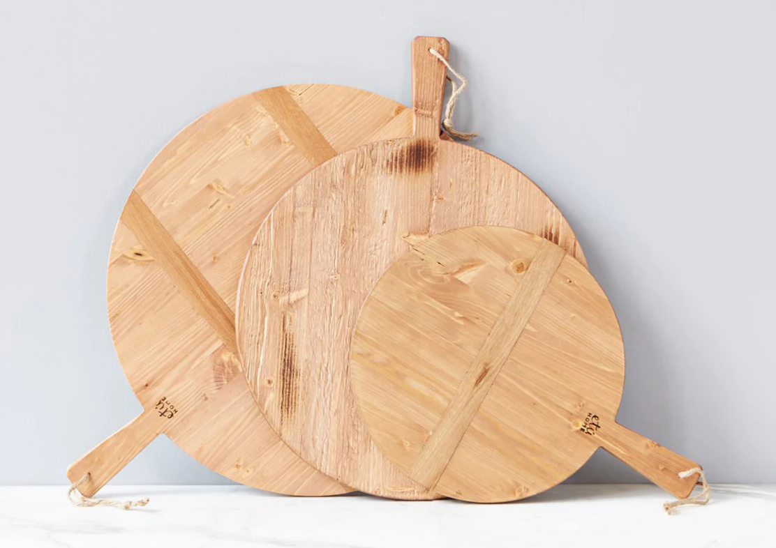 Etu Home Round Pine Charcuterie Board - Medium