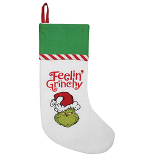 Grinch Feelin Grinchy Stocking