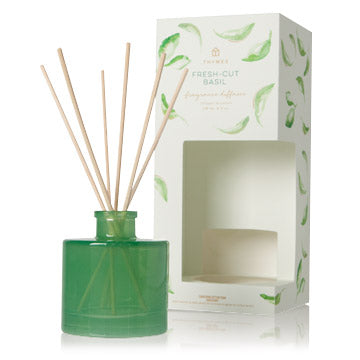 Thymes Fresh-Cut Basil Petite Reed Diffuser