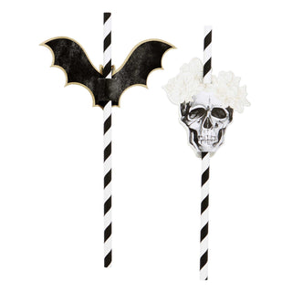 Halloween Straws With Toppers