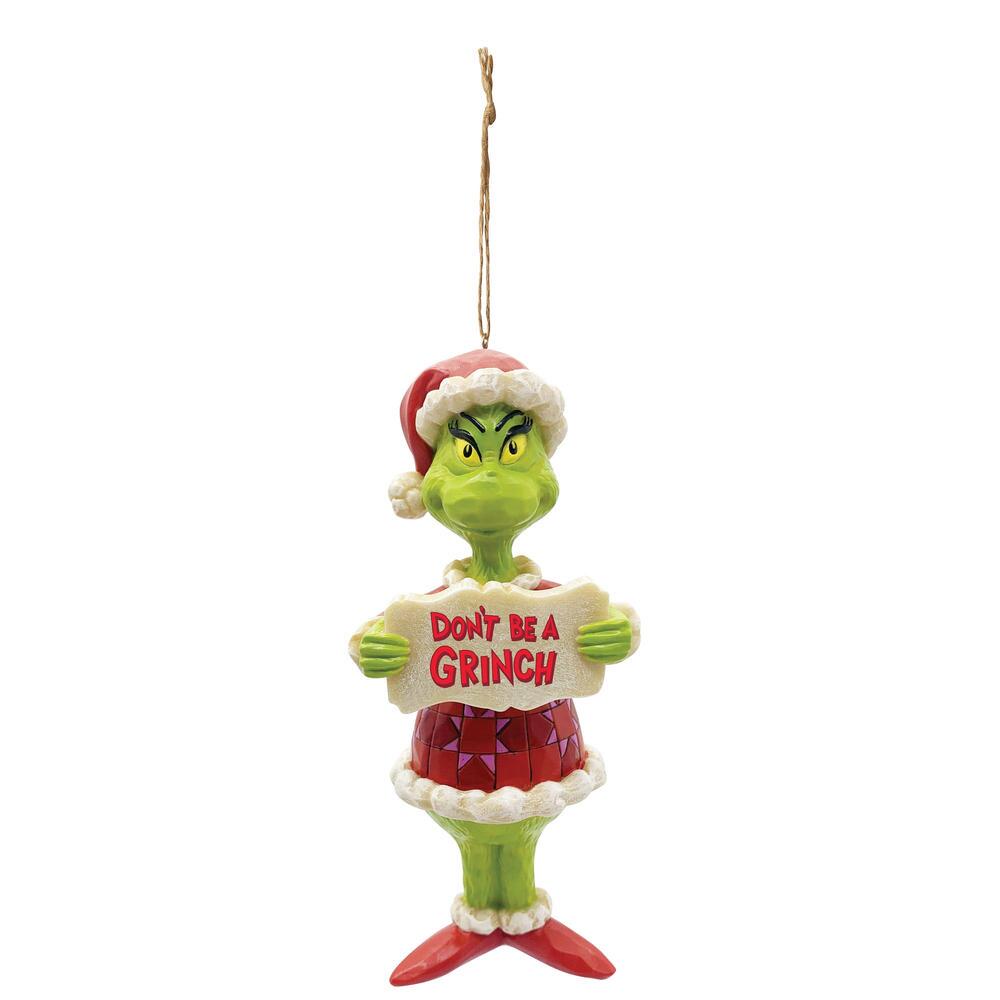 Jim Shore Grinch Don't Be A Grinch Hanging Ornament