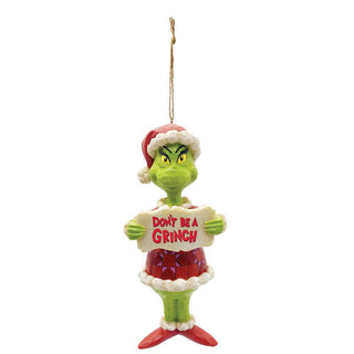 Jim Shore Grinch Don't Be A Grinch Hanging Ornament