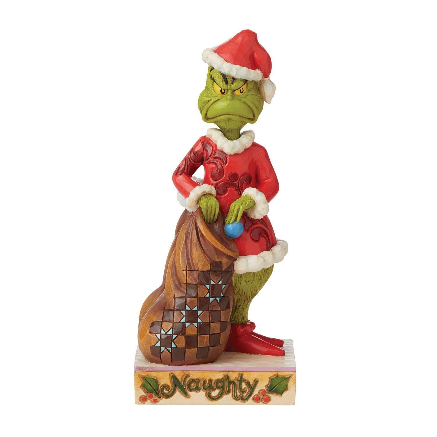Jim Shore Grinch Two-Sided Naughty/Nice Figurine