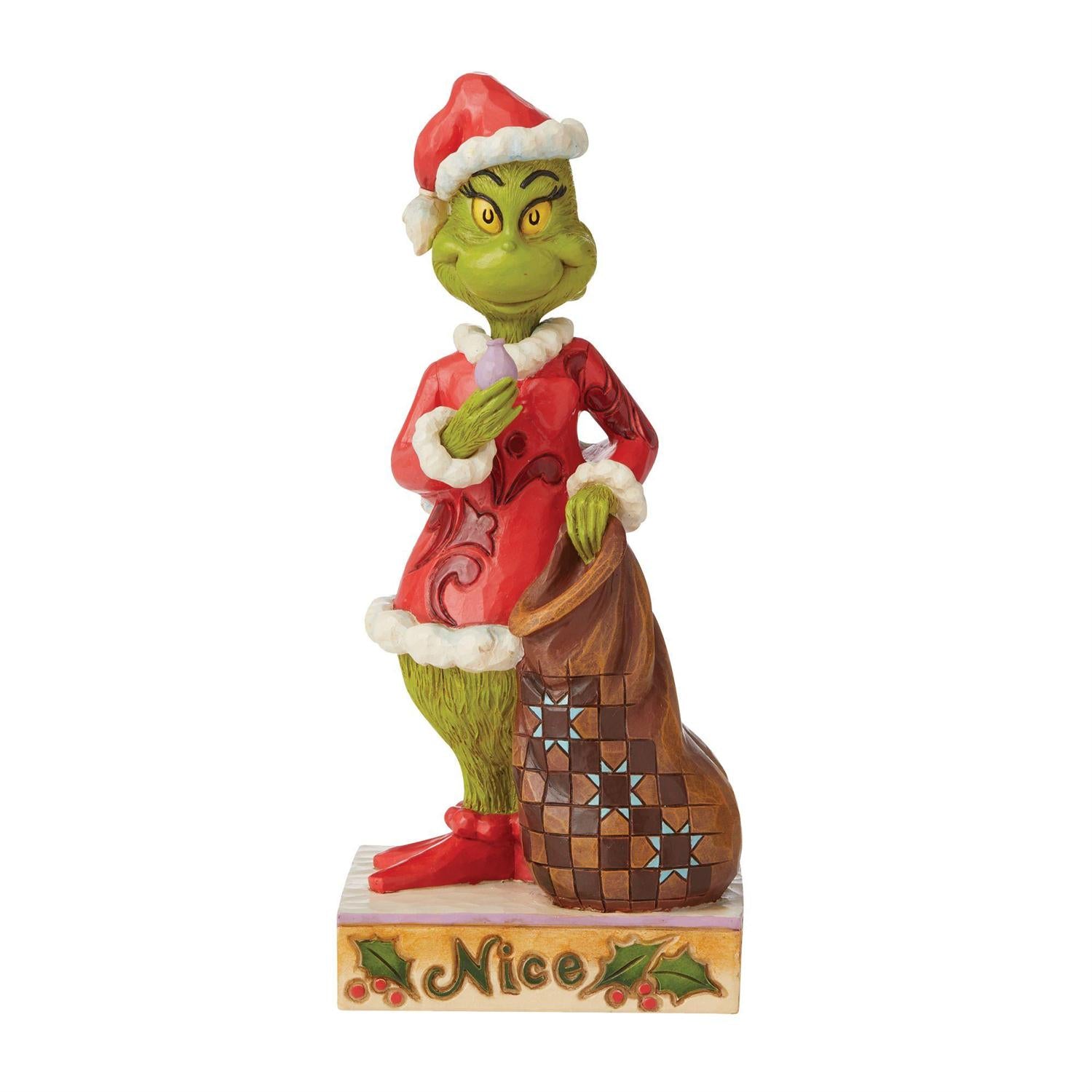 Jim Shore Grinch Two-Sided Naughty/Nice Figurine