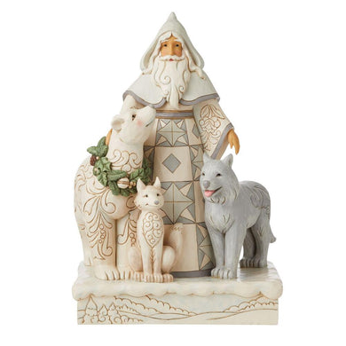 Jim Shore Woodland Santa With Animals Figurine