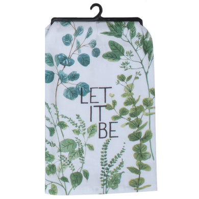Let It Be Flour Sack Dish Towel
