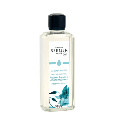 Aroma Happy Lamp Fragrance - Aquatic Freshness - 500ml - Lampe Berger
