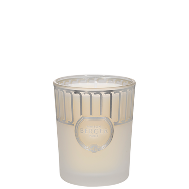 Land Frosted White Scented Candle - Pure White Tea - Maison Berger