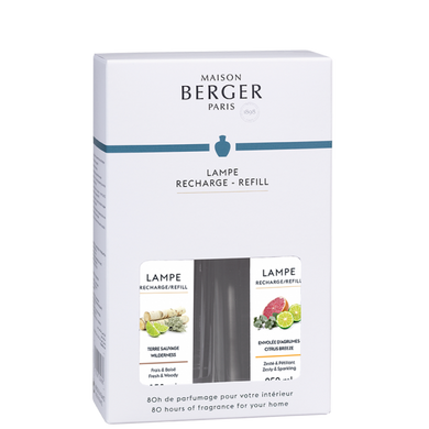 Duopack Wilderness/Citrus Breeze Lampe Fragrance - Lampe Berger