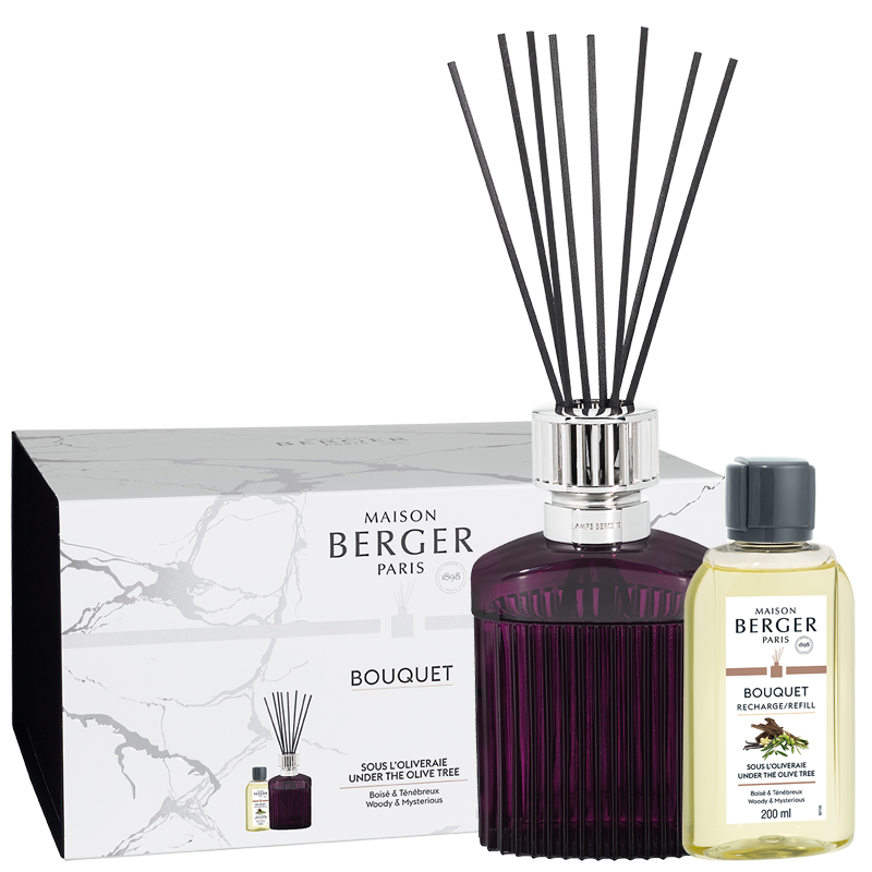Alpha Plum Reed Diffuser Gift Set - Maison Berger