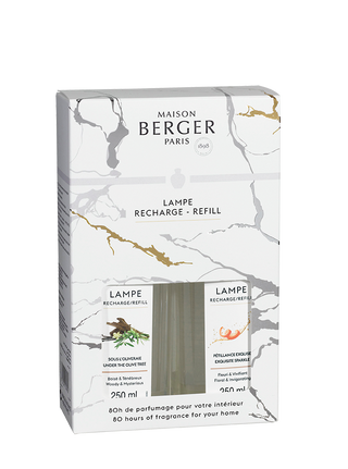 Alpha Lamp Refill Duo Pack - Under The Olive Tree and Exquisite Sparkle - Lampe Berger