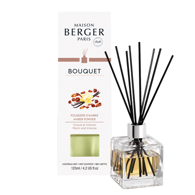 Cube Reed Diffuser - Amber Powder - Maison Berger