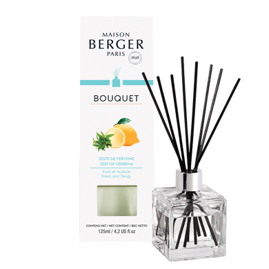 Cube Reed Diffuser - Zest Of Verbena - Maison Berger
