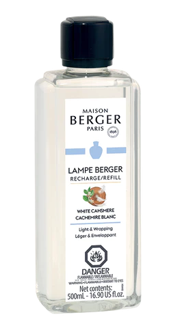 White Cashmere Lamp Fragrance – 500 ml - Lampe Berger