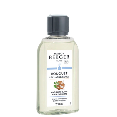 White Cashmere Reed Diffuser Refill – 200 ml - Maison Berger
