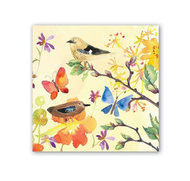 Michel Design Works Birds & Butterflies Cocktail Napkin