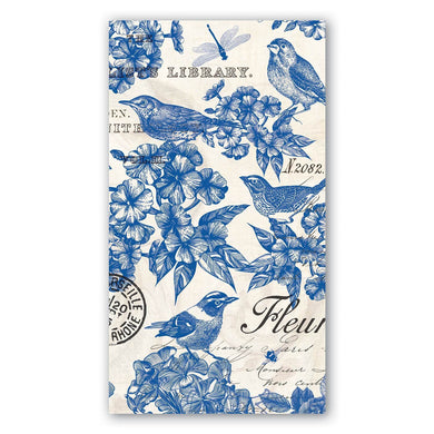 Michel Design Works Indigo Cotton Hostess Napkins