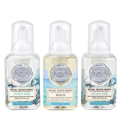 Michel Design Works Mini Foaming Hand Soap Set - Ocean Tide, Beach, Ocean Tide