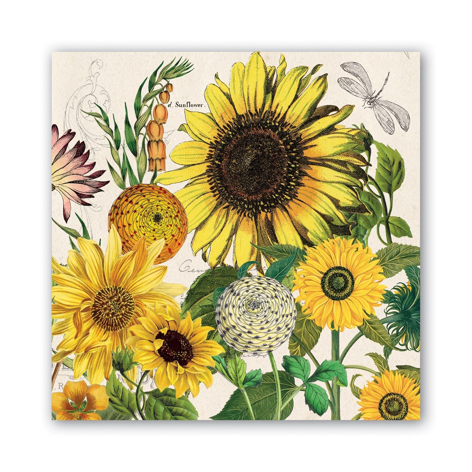 Michel Design Works Sunflower Luncheon Napkin