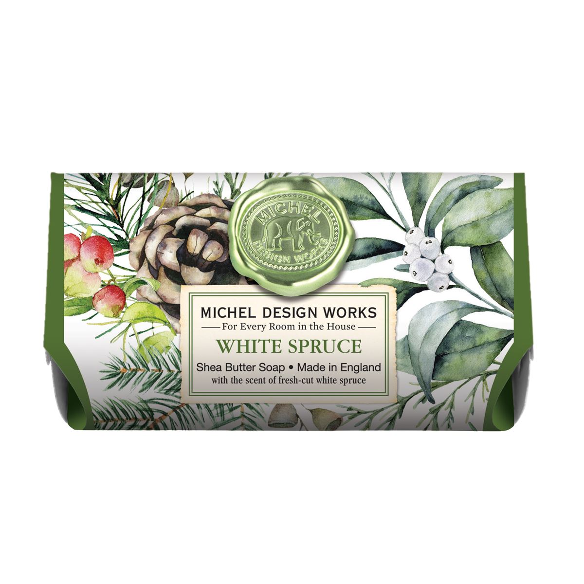 Michel Design Works White Spruce Large Bath Soap Bar
