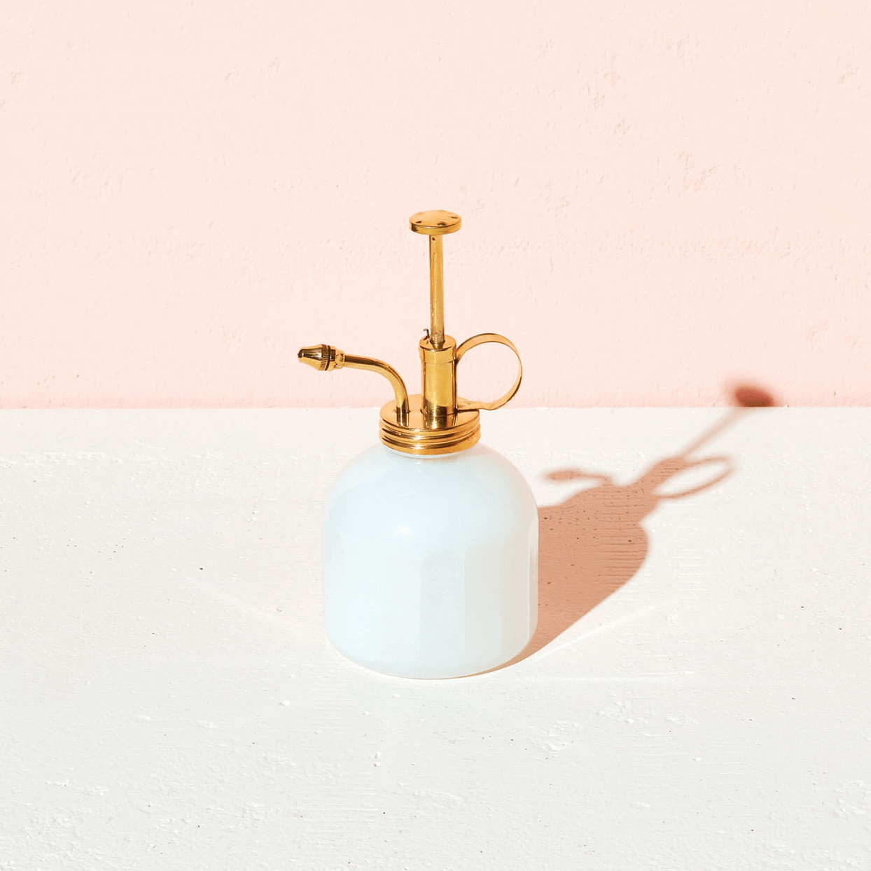 Modern Sprout Brass & White Mister