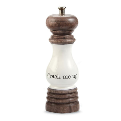 Wood & Enamel Pepper Mill