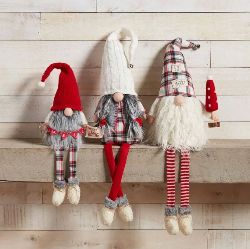 Cheers Christmas Dangle Leg Gnome