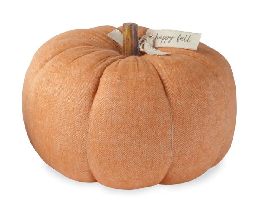 Large Orange Decorative Pumpkin
