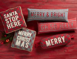 Oh So Jolly Long Throw Pillow