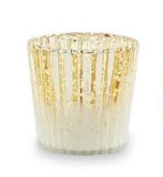 Gold Silver Mercury Votive Glass Candle Holders