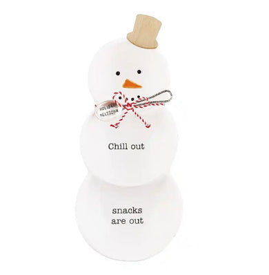 Snowman Triple Bowl Set
