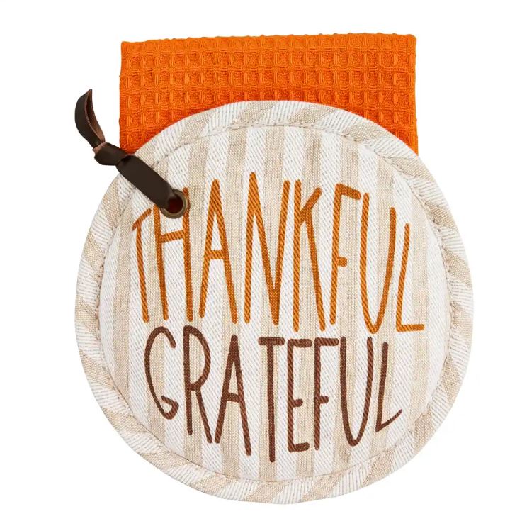 Thankful Pot Holder & Towel Set