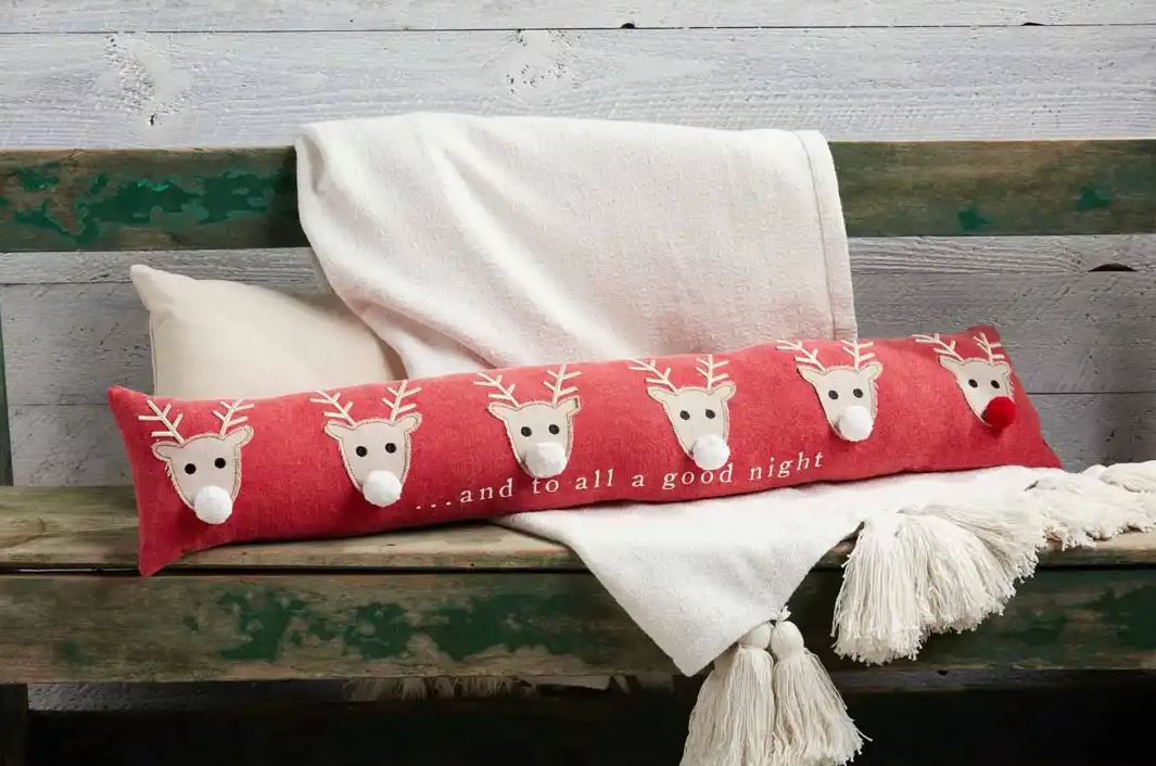 To All A Good Night Reindeer Pillow